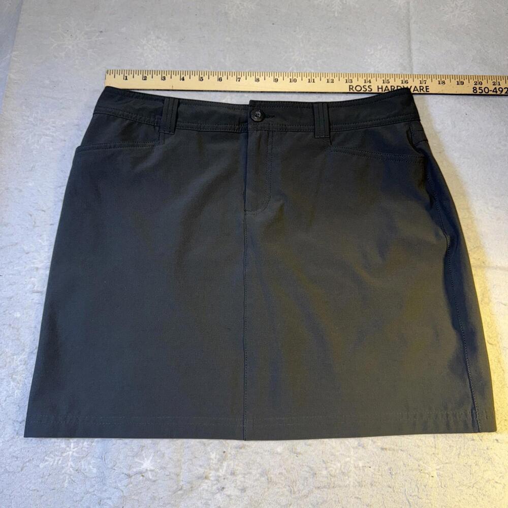 Eddie Bauer Adventurer 2.0 Lined Skort Womens 8 Gray Skirt Shorts Hike Outdoor